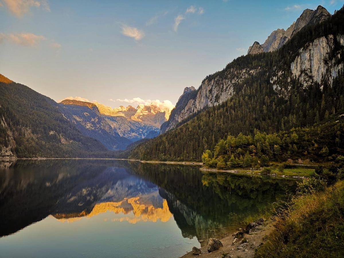 Gasthof Waldwirt Russbach am Pass Gschütt Esterno foto
