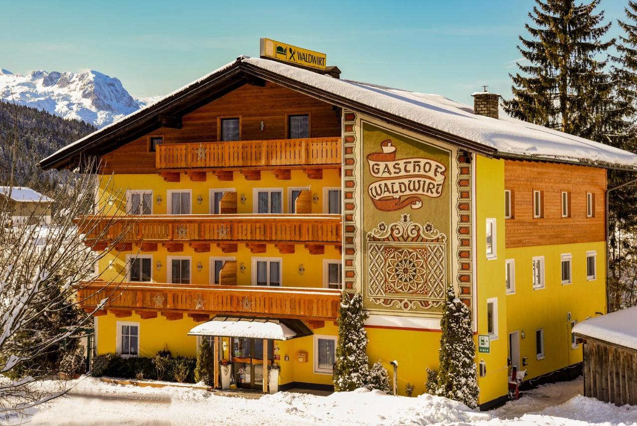 Gasthof Waldwirt Russbach am Pass Gschütt Esterno foto